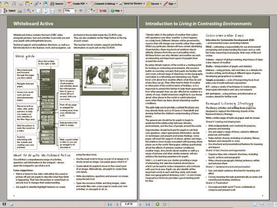 ..), text information, and tools to manipulate the content of the page. Each page has its own Resource palette. ii.