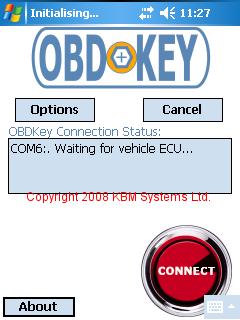 Figure 20 :: OBDGauge Connecting Status Screen.