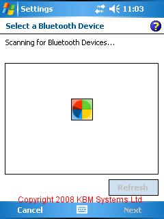 Figure 6 :: Bluetooth Settings Locating a Bluetooth Device Figure 7 ::