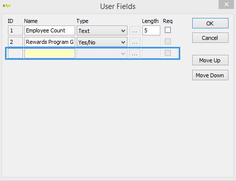 7 CRM Name - Enter the name of the field you would like to create here. Type - Select the type of field from the drop down.