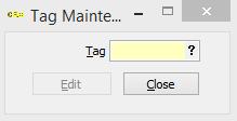 CRM 22 Tag - Enter or choose the tag and click Edit. Description - Enter a description of the tag.