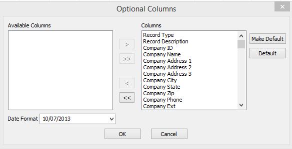 57 CRM Export Results - Click to export the current search results to an Excel spreadsheet. You will be prompted for a file name and location.