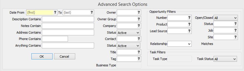 You can also select your preferred Date Format. Advanced Search Filters - Click to select additional search options. Saved Searches - Click the dropdown list to select a previously saved search.