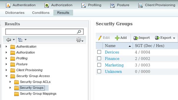 ASA is having SGACL configured on the inside interface allowing for ICMP traffic initiated from Finance to Marketing.