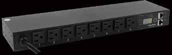 Monitored Series Monitored PDU Features Switched Series Switched PDU Features A Monitored PDU has all the features of a Metered unit with the addition of an RJ45 Ethernet port for network connection.