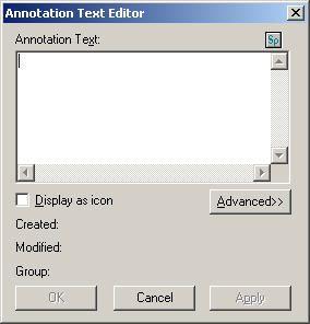 Creating Text Annotations AppXtender has two tools that allow you to attach text annotations to AppXtender documents. The text appears on the document page inside a box.