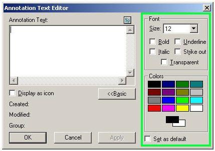5. To check the spelling of the text comment, click Sp. The Check Spelling dialog box appears.