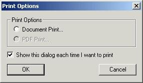 The document without annotations is sent to the printer, and the Print dialog box closes automatically. To hide annotations when printing an entire document or a PDF document: 1.