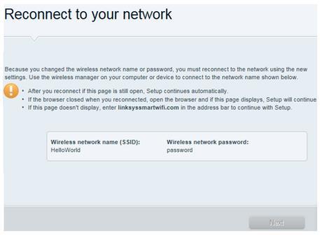 The wireless password is case-sensitive. Step 8: Enter a router password in the Create a router password field then click Next.