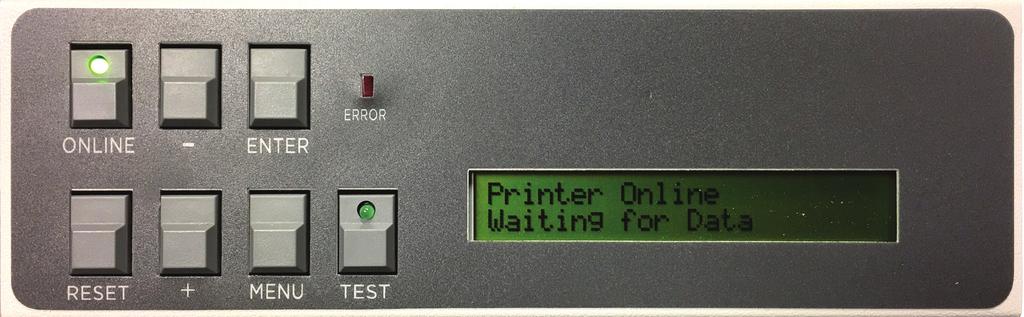 SECTION 3 OPERATING PRINTER SECTION 3 Operating Printer This section is divided into two parts. The first part describes the function of Printer Control Panel and MENU features.