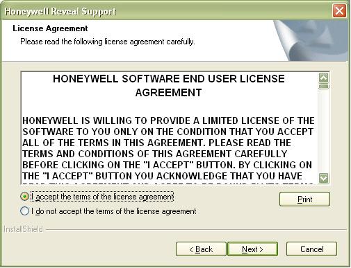 zip, from the Honeywell web site. Register or log-in at www.honeywell.com and select Software Updates under MyHoneywell and extract and open the executable file to begin the installation.
