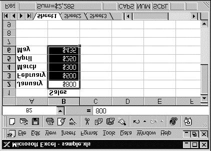 III. Getting Basic Information The Status Bar Located across the bottom of the Excel workspace, the Status Bar provides information about the current work environment.