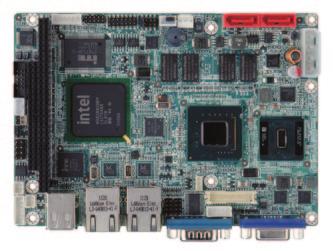 Single Board WAFER-9GSE." SBC with Intel Atom Processor, VGA//Dual PCIe GbE, CF Type II, SATA MHz DDR WAFER-9GSE. SBC with Intel Atom N70.