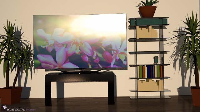 1 Simulation of Samsung curved LCD display 0.