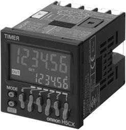 H5CX-BWSD-N Digital Timer H5CX-BWSD-N H5CX Digital Timers with 6-digit Display, 2-stage Setting, and Forecast Output (DIN 48 x 48-mm) Times the daily operating hours of machinery and tools,