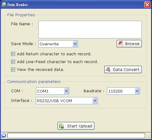 Upload Scanned Data to PC To upload scanned data from the data collector to PC: 1. Power on the data collector and select 2.Upload on the data collector main menu. 2. Connect the cradle to the PC and place the data collector on the cradle.