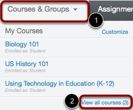 How do I view my courses? After logging in to Canvas, you can view your current, past, and future enrollment courses in Canvas.