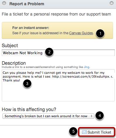 Report a Problem Reporting a problem in Canvas is simple, but before you do, please use the Canvas Community to see if you can find your answer(s). 1.