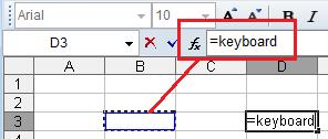 The formula then becomes [=keyboard+monitor] instead of [=A1+B1]. To name cells: 1. Select a cell, then click the name box of the worksheet. 2.