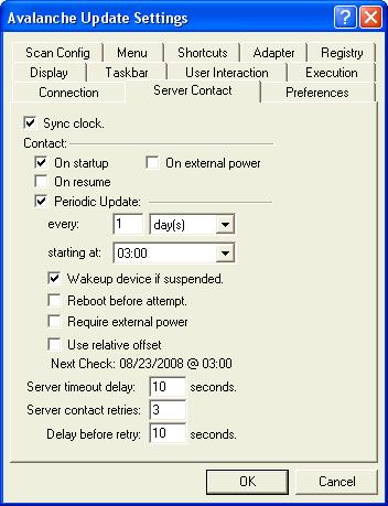 Chapter 4: Configuration Tasks: ActiveSync Enabler Configuration Utility 53 Figure 4-3. Server Contact Tab 8 Click OK.
