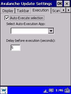 Chapter 5: Configuration Tasks: Enabler Interface 75 Figure 5-4. Execution Tab 8 Click OK. The Avalanche Update Settings dialog box closes and the new settings are applied.