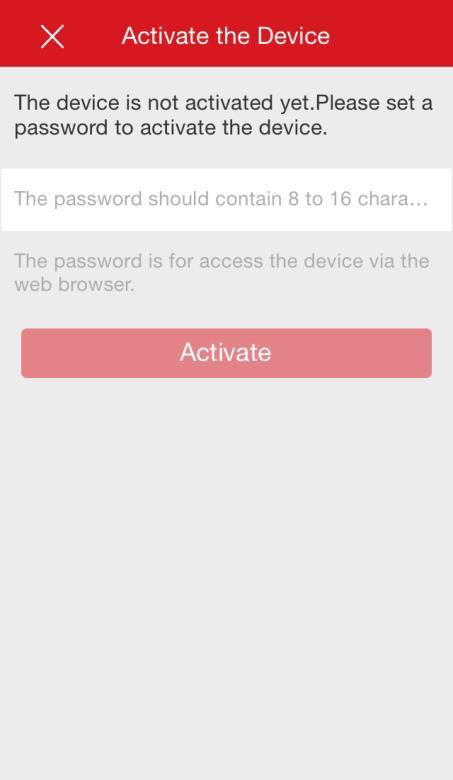 the device. Note: The password is used for logging in the device web version. 4. In the Results interface, tap Add. 5. Enter the device verification code and tap OK.