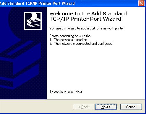 5. In the Printer Name or IP Address box, type host name of the MFP server (default: FPS-3003) or IP address