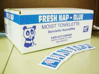6808000 Fresh Nap Jumbo Lemon Scented-Blue Graphics MOIST TOWELETTES Set up Dimensions Weight ube ount Pallet Pack