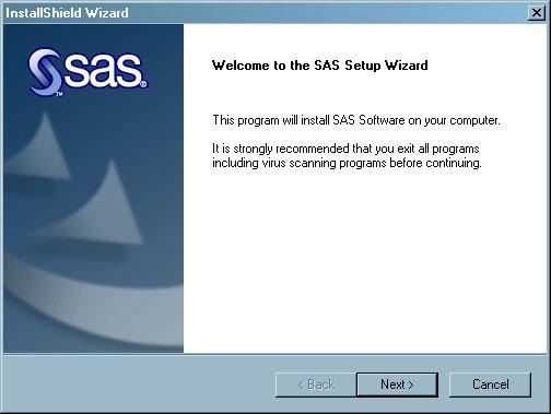 Installing and Configuring Your SAS Software 4 Start of the Configuration Wizard 61 You use this installation program and the corresponding documentation to install the product.