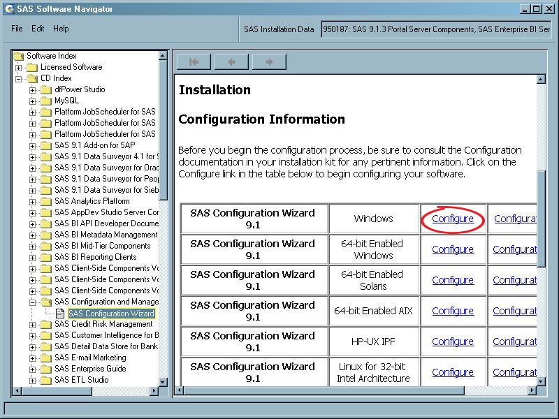 82 Configure a Newly Added Product 4 Appendix 1 Configure a Newly Added Product To use the SAS Configuration Wizard to configure a new product (or to configure a new component from existing