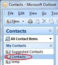 We will now create the distribution list in Outlook and fill it with the addresses
