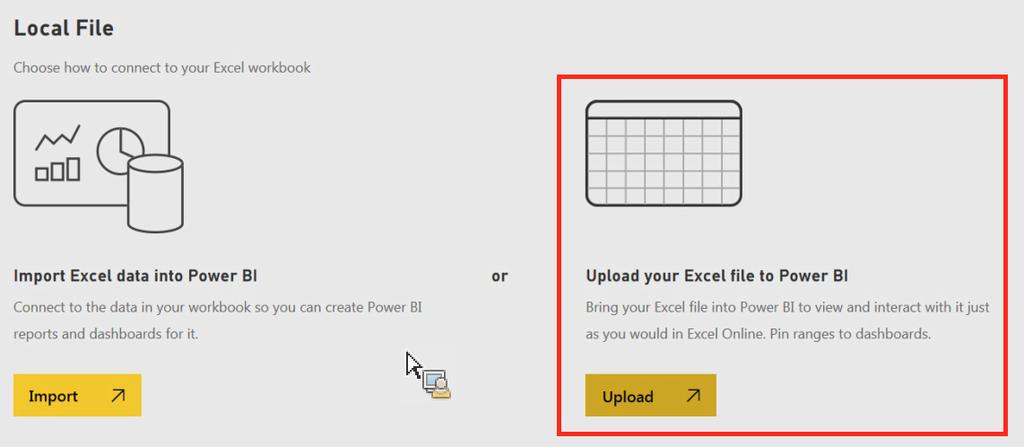 Publishing to Power BI with Report Builder 5.5 104 6. The message "Your file has been uploaded" should appear.