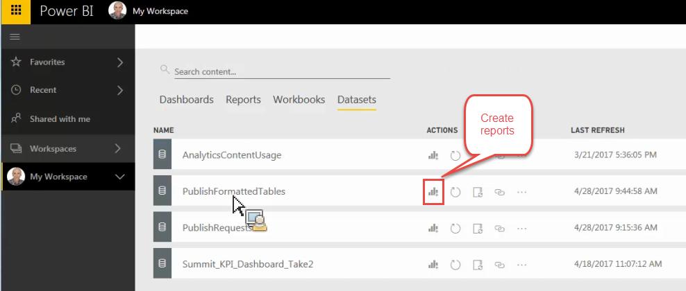Publishing to Power BI with Report Builder 5.5 98 6. (Optional) You can customize the name of the published asset in Power BI.This can be useful if you use versioning as part of the workbook name (e.