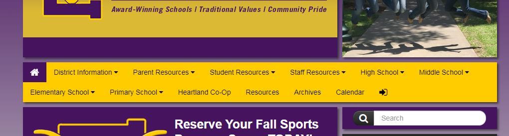 NOTE: You can find the Login icon on any page of the EISD website.