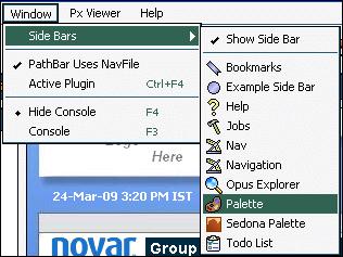 2 Click the Open Palette button on the Palette. The Open Palette dialog box appears.