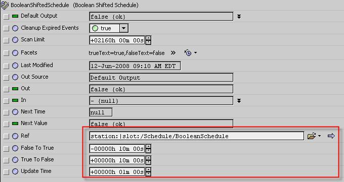 Adding Boolean Shifted Schedule To add a Boolean Shifted Schedule Configuring Boolean Shifted Schedule To configure a Boolean Shifted Schedule 1 In the Palette side bar, click the Open Palette button.