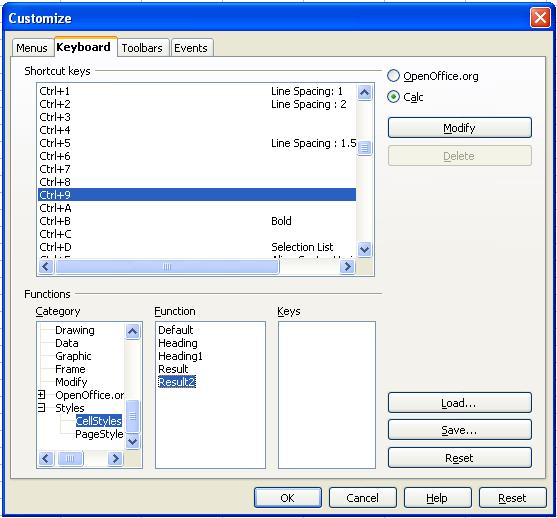 Applying styles 2) On the Keyboard tab of the Customize dialog (Figure 3), choose the shortcut keys you want to define.