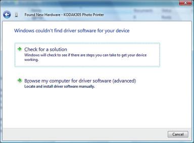 6) Click Locate and install driver software button on Found New Hardware Wizard. (Fig.6) <Fig.6> 2.