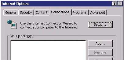 Internet Explorer 4.0 or Higher 1. Start your web browser. Select Tools then Internet Options. 2.