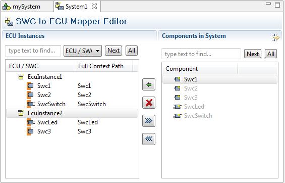 System Design - SWC to ECU Mapping SWC-to-ECU
