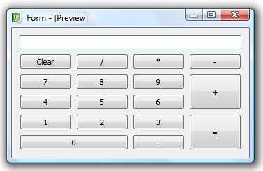 The first design that you will create is the calculator interface shown here.