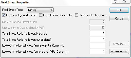 field stress. Go to the Loading menu and select Field Stress.