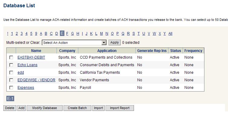 2. Click Add on the Database Summary screen. A Database Detail screen appears. 3. Add employees to the Payroll database by completing individual Database Detail Records.