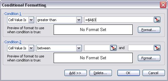 Another useful formatting feature that Excel provides is conditional formatting.