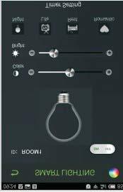 5) How to operate the lights: a) Firstly, switch off all lights for at least 10 seconds. b) Using the APP, go to the Lighting Control Main Interface (as shown in figure 4.4).