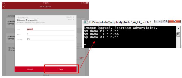 Adding New Functionality to the NCP Empty Example 8.4 Testing 1. Start the host application from the \exe folder. 2.