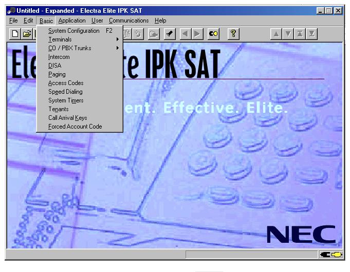 Document Revision 1C Electra Elite IPK Quick Search Allows a search for Memory Block Number, Name, or Tab Name using a list. The user can click a Memory Block and modify necessary System data.