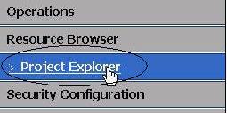 create a new session. 2. Select Project Explorer.
