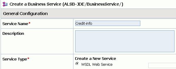 III. Create the "Credit-info" Business Service 1. Click on BusinessService. 2.