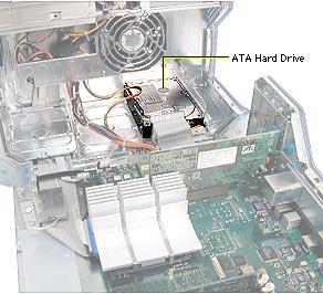Take Apart Hard Drive, IDE /ATA - 43 Hard Drive, IDE / ATA Before you begin, open the side access panel. Note: The Power Mac G4 supports a total of three internal hard drives.